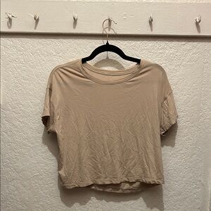 lululemon athletica Tan Crop Top